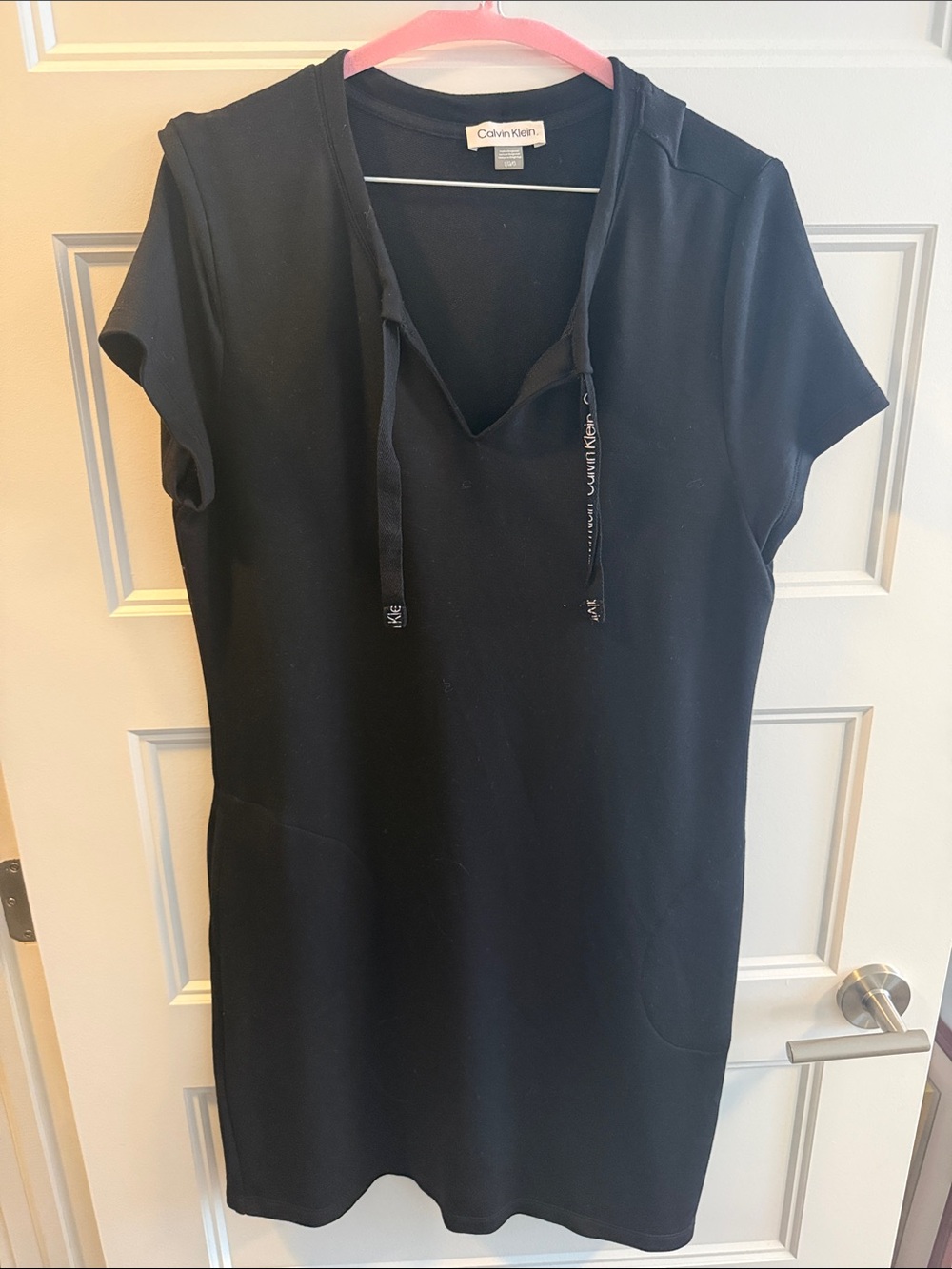 Calvin Klein Black Short-Sleeve T-Shirt Dress